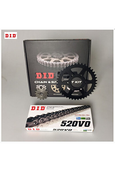 D.I.D BAJAJ PULSAR NS200 2014-2023 ZİNCİR DİŞLİ SETİ DID ( Y-322-14T - Y-3915...