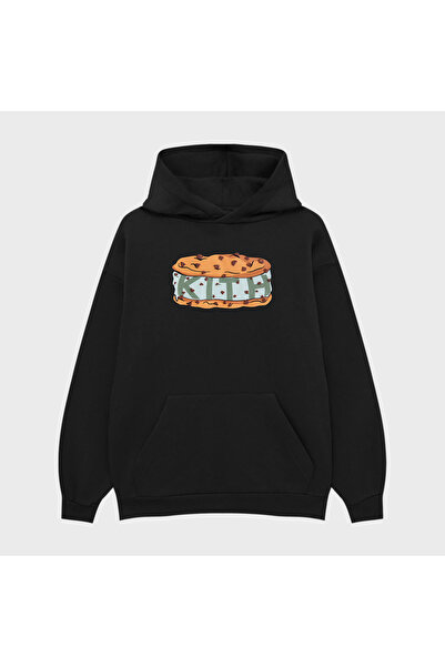 PURE EFFECT سويت شيرت بقلنسوة للجنسين من KITH SANDVIÇ مطبوع 3 Thread Ş مبطن ب...