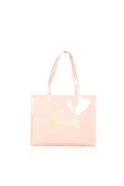 Generic -Large Shiny Pink Handbag Harrods