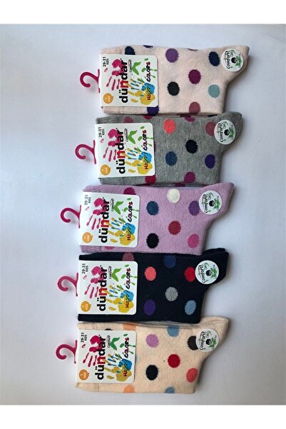 Dündar 5817 Comfort Girls' Lycra Socks 12 Pieces