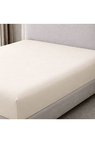 BEYAZTOPTAN Quality 100% Cotton Double Fitted Bed Sheet