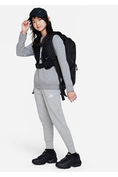 Nike Sportswear Club Fleece High Waist Children's Gray Sweatpants