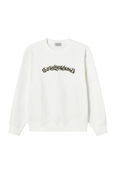 Giordano Men’s Relaxed French Terry Crew Neck Graphic Sweater