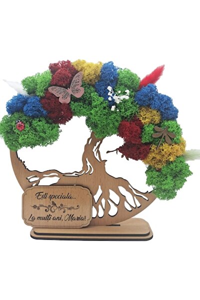 OEM Decorative Painting The Tree of Life with Stabilized Lichens