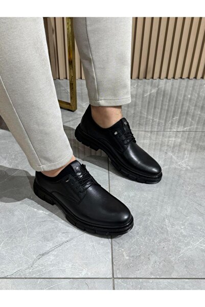DERİ KABUSU Genuine leather elastic men's moccasin 028
