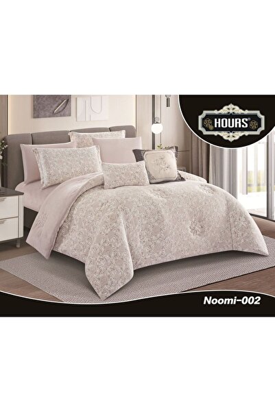 Hourse Noomi Royal Winter Bedspread Set, Double Size, 6 Pieces, Velvet on Faux Fur