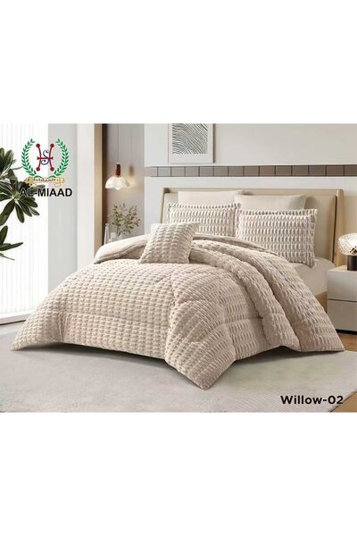 ALMIAAD لحاف نفرين شتوي فاخر بلمسة ناعمة-مفرش مزدوج 240*260