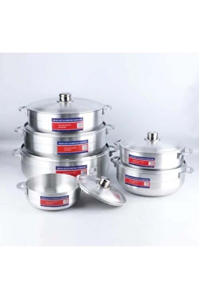 chinese Heavy Aluminum Pot Set 6 Pieces
