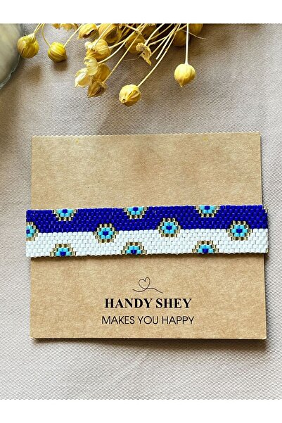 hand shey Mavi Nazar - Miyuki Boncuk Bileklik | El Yapımı | Ayarlanabilir