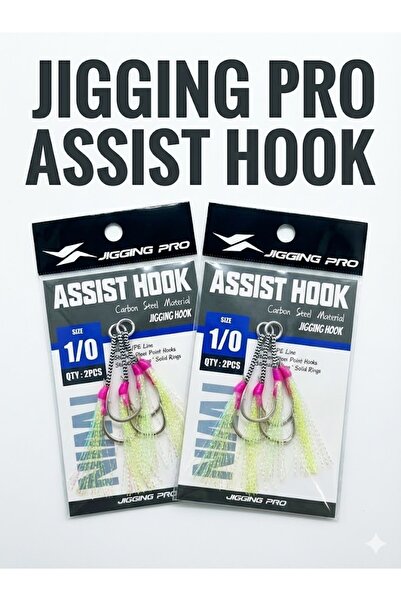Jigging Pro 1/0 Simli Asist İğne - 2’li Avantaj Paketi