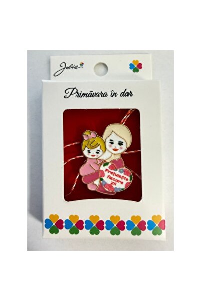 Flippy Martisor Brosa Mica in Cutie, Dimensiune Brosa 2.5-3 cm, Material Meta...