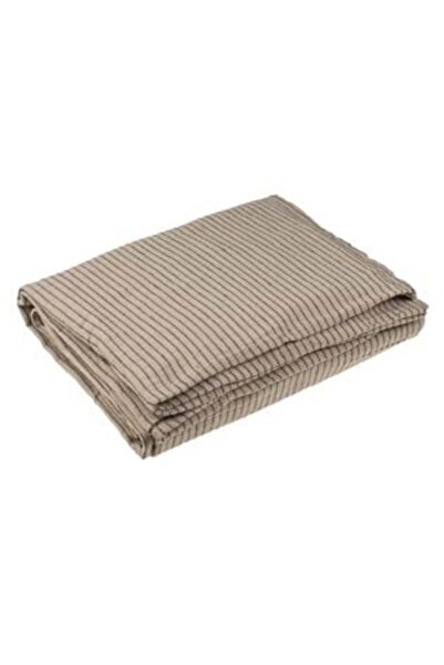 Tessari Beige Decorative Cover with Fringe for 3-Seater Sofa 280 x 180 cm