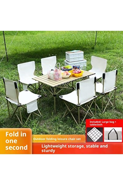 iron candy Folding Camping Table 53x51cm Lightweight Aluminum Portable Picnic...