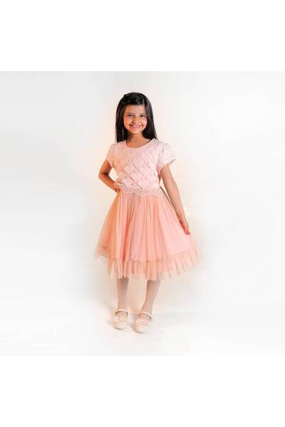 Mamnon Pink tulle dress with hearts