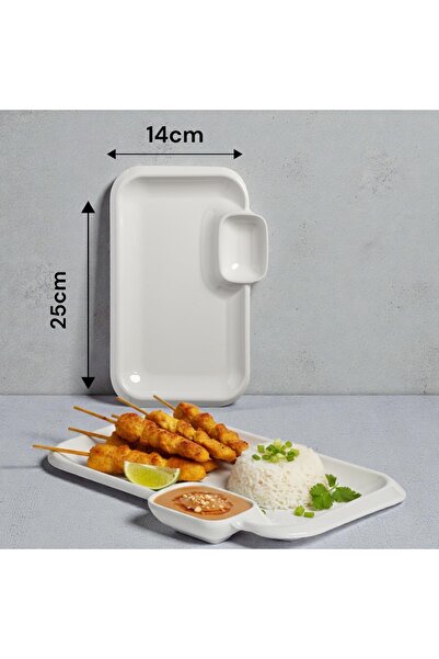 cc bin shihon 2-piece dinnerware set made of pure white melamine, break-resistant, dishwasher safe, and microwave safe.