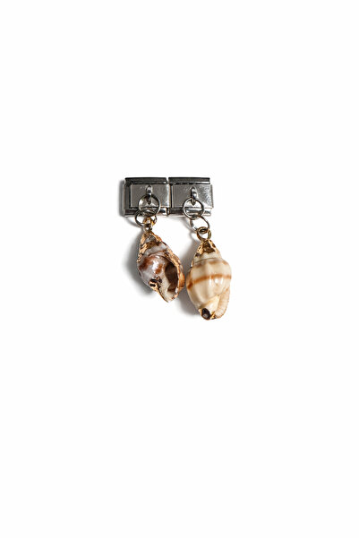 Lovecharm Doğal Deniz Kabuğu Figürlü İtalyan Charm – Çelik Bileklik Uyumlu Sa...