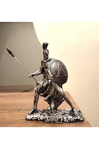 Antioch Art And Design Sparta Kralı Leonidas Biblo Heykel 19 Cm Ev Dekor Tasa...