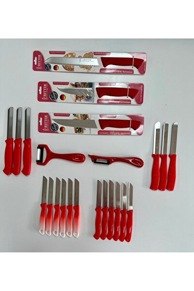 Solingen PRO Çeyiz Paketi KIRMIZI 23 Parça + (Solingen Bez Hediyeli)