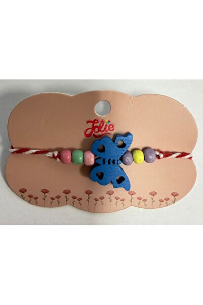 Flippy Martisor Bratara Multicolora pentru Copii, din Lemn si Textil, Model 17