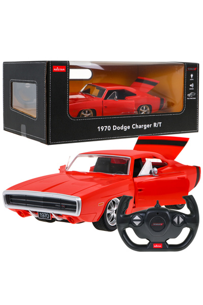 PAZAR DÜNYASI 1:16 Scale 1970 Dodge Charger R/T Remote Control Car with Sound...