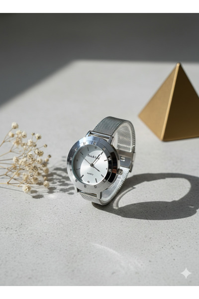 efmues Wrist Watch Metal Analog Wrist Watch with Metal Strap