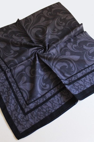 Valino 120x120 Φουλάρι με σχέδιο φύλλων Μεγάλου μεγέθους Φουλάρι Βαμβακερό Φο...