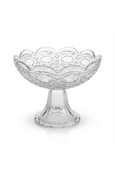 DECOLFİN طبق تقديم زجاجي دائري بقاعدة