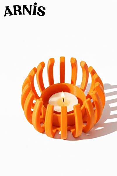 ARNİS Dekoratif Lüx Kafes Mumluk / Mum HEDİYELİ / Modern Mumluk Tealight/ 7 R...