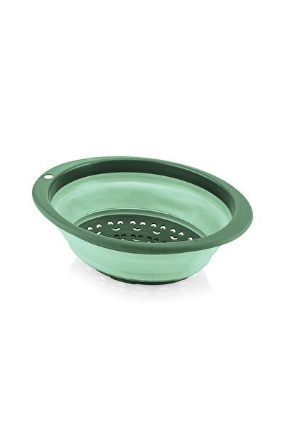 Mons Qlux Folding Strainer Bpa Free Folding Oval Green Strainer Home Office Camping Caravan L-00570