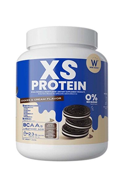Wink White Xs XS Whey Protein Powder | Cookies & Cream | 23g Protein + Amino Acids | Sugar-Free Formula