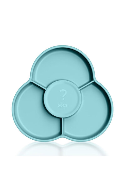 Wee Baby طبق نانينوم سيليكون سربرايز أزرق (قطعتين)