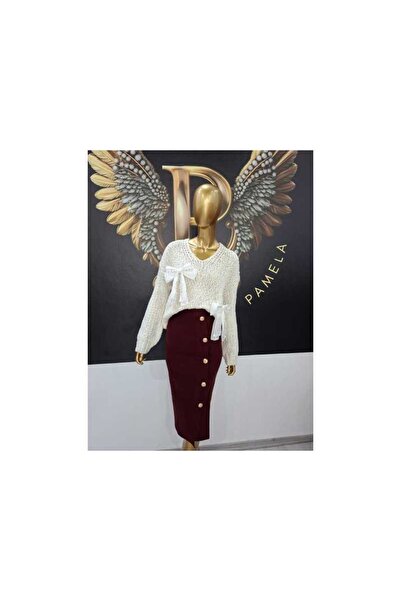 OEM FUSTA BURGUNDI MARLENNE - BURGUNDI, TALIE UNICA