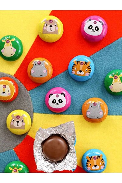 KMS HOME Elit Glutensiz Çikolata Eğlenceli Çikolatalar Sütlü Mini Hayvanlar 2...