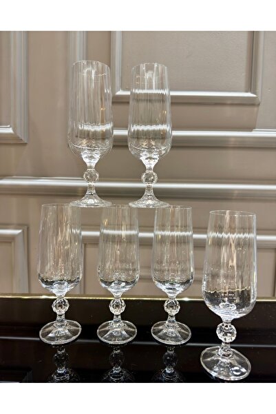 Vakıf home Bohemia Kristal Sade Ayaklı Kahve Yanı Su Bardağı