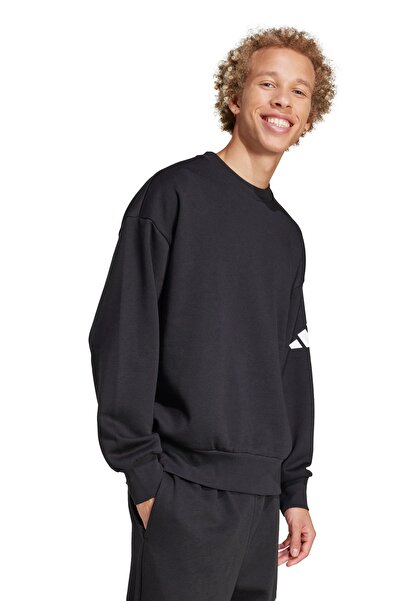 adidas Pánská mikina M Swt Fl Jf3542 ČERNÁ/BÍLÁ