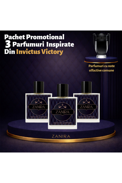 Zanira Set Promoțional 3 Parfumuri 022 – Inspirat din Invictus Victory