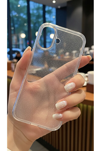 Hatreds Apple iPhone 17 İçin Uyumlu Premium Simli Şeffaf Koruyucu Arka Kapak