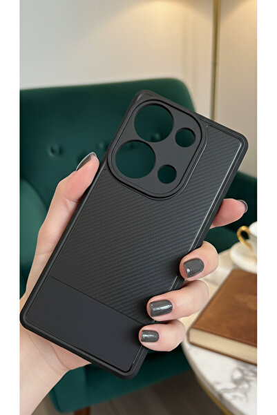 Hatreds Redmi Note 13 Pro 4G İçin Uyumlu Premium Karbon Fiber Desenli Darbe E...