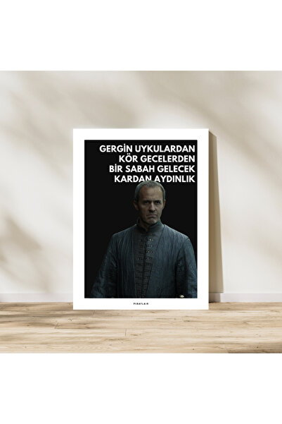 Pixaflair - Game Of Thrones - Stannis Baratheon'a Ağıt - Çerçevesiz Film Poster