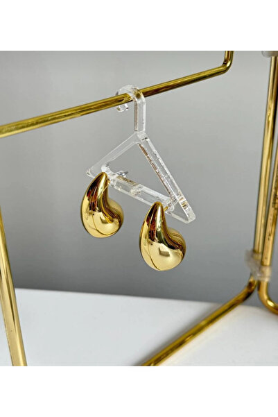 LAYDA أقراط بوتيغا داملا الفولاذية الذهبية - خاصة بعيد الحب