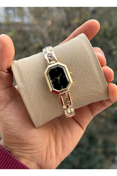 Tulpar New Season Special Chain Design Cord Octagonal Case Women's Wristwatch