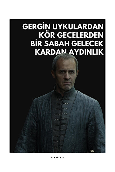 Pixaflair - Game Of Thrones - Stannis Baratheon'a Ağıt - Çerçevesiz Film Poster