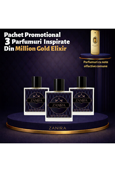 Zanira Promotional Set of 3 Perfumes 060 – Inspired by Million Gold Elixir
