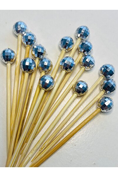 yağmur gökçe رقم: 210 - 50 قطعة من كرات الديسكو الفضية المزخرفة المزينة بالخر...