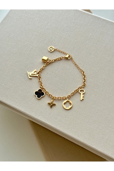 YOUES JEWELRY ÇELİK MARKA MODEL SALLANTILI CHARMLI BİLEKLİK