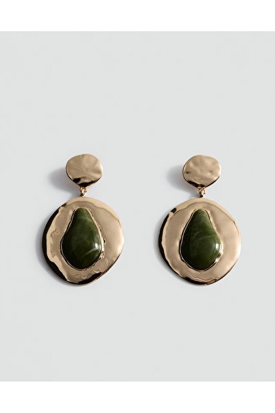 Charmist Steel Green Mng Earrings