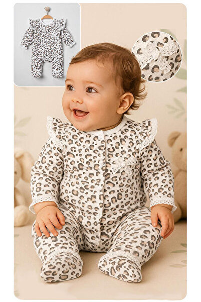 mandalinsbaby PATİKLİ LEOPAR TULUM
