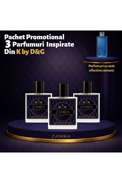 Zanira Set Promoțional 3 Parfumuri 028 – Inspirat din K By D&G