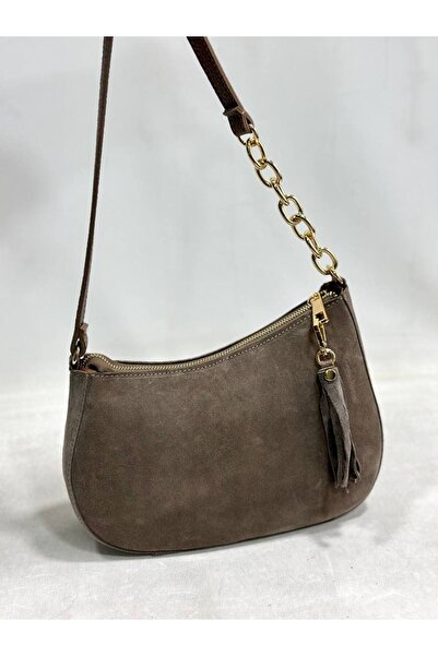 My Easy Shop Women's Bag Genuine Suede Leather Shoulder Bag