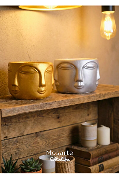 Mosarte Buda Series Minimalist Abstract Face Vase / Sculpture – Modern Decora...